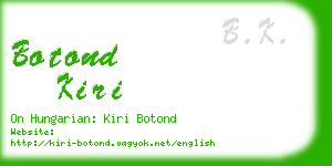 botond kiri business card